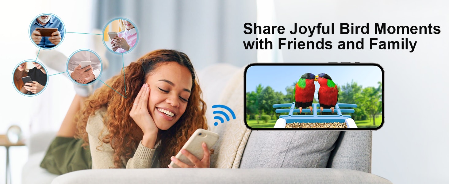best bird feeder with camera - share joyful bird moments with friends and family