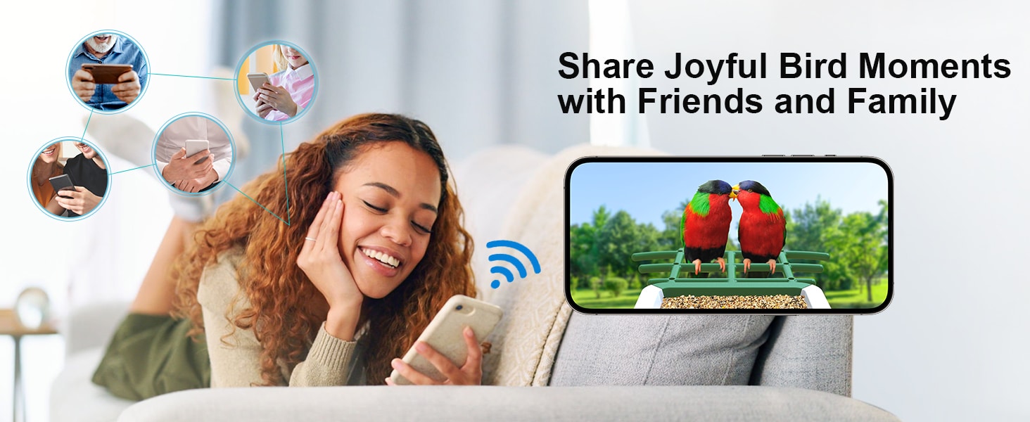 hummingbird feeder with camera - share joyful bird moments with friends and family