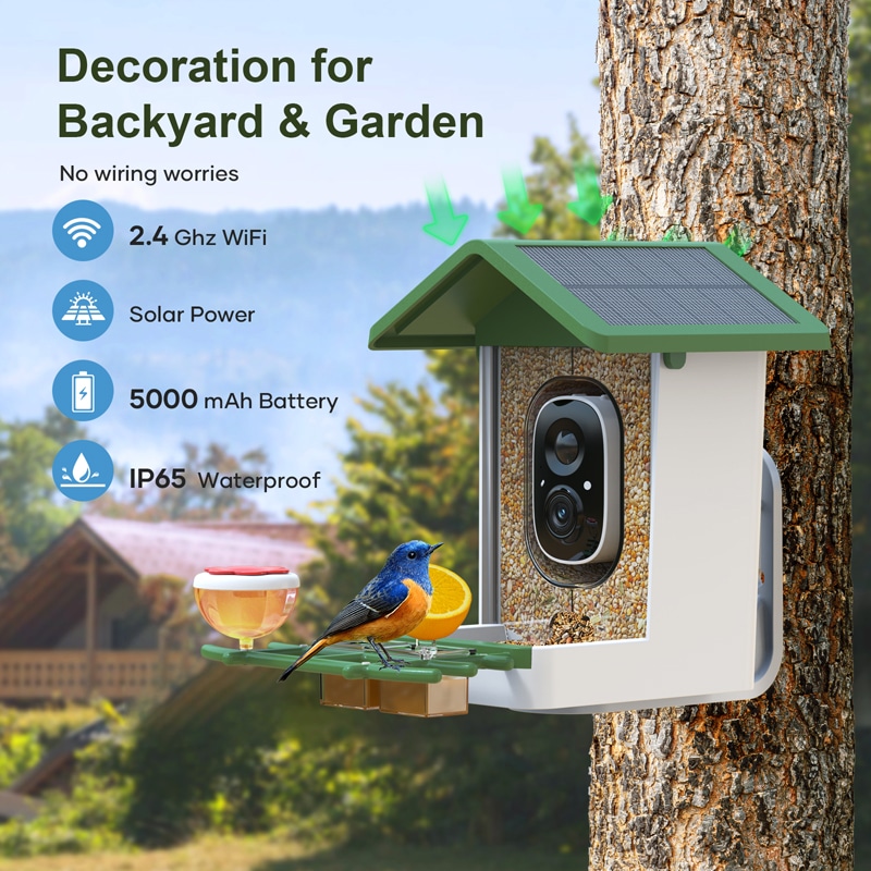 squirrel proof bird feeder - decoration for backyard & garden